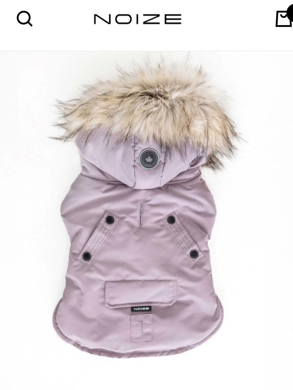 Like new! Noize Karter Dog Coat with Faux Fur Trim | purple size L/XL